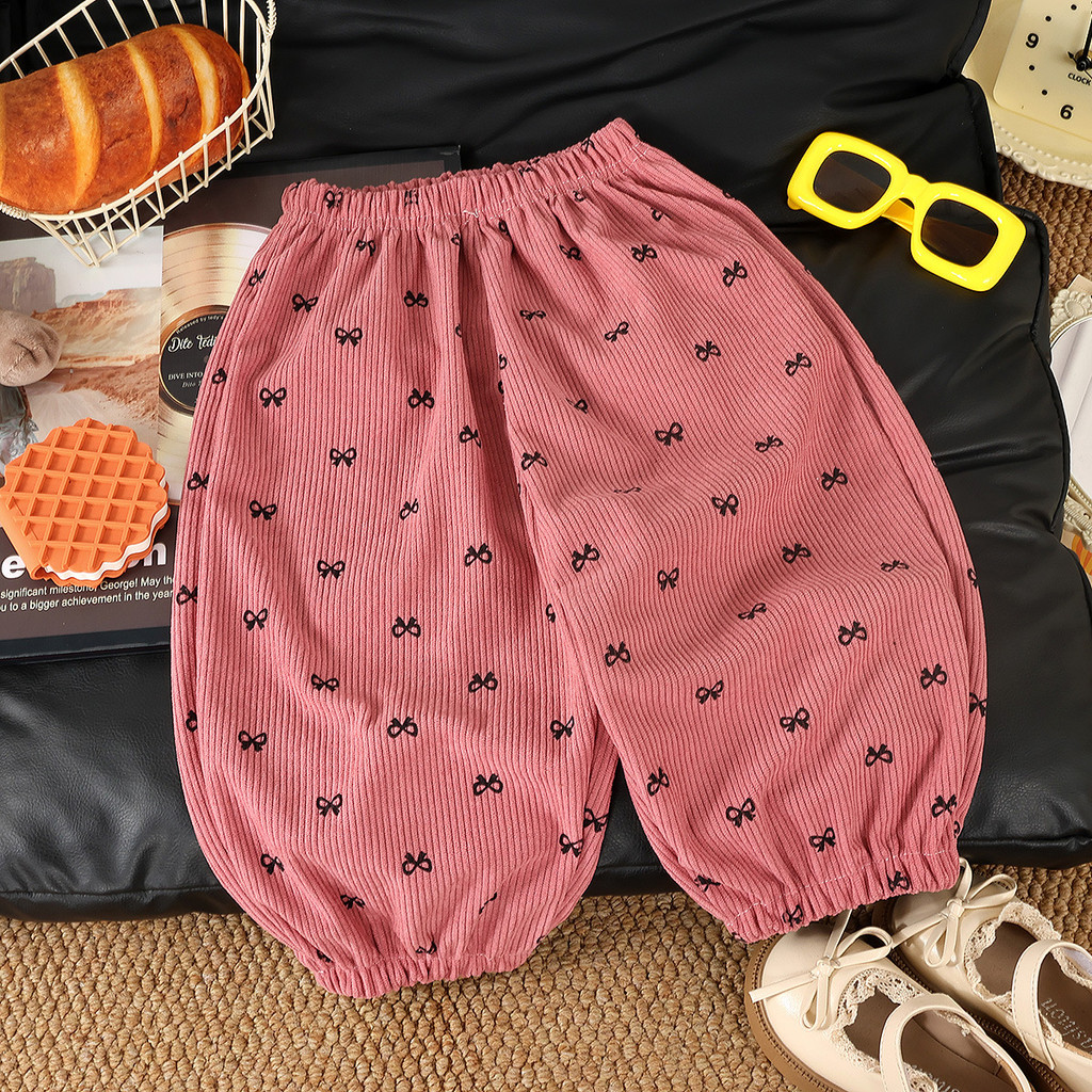 Masculino feminino bebê veludo primavera outono calças casuais crianças calças compridas crianças casual solto Sweatpant