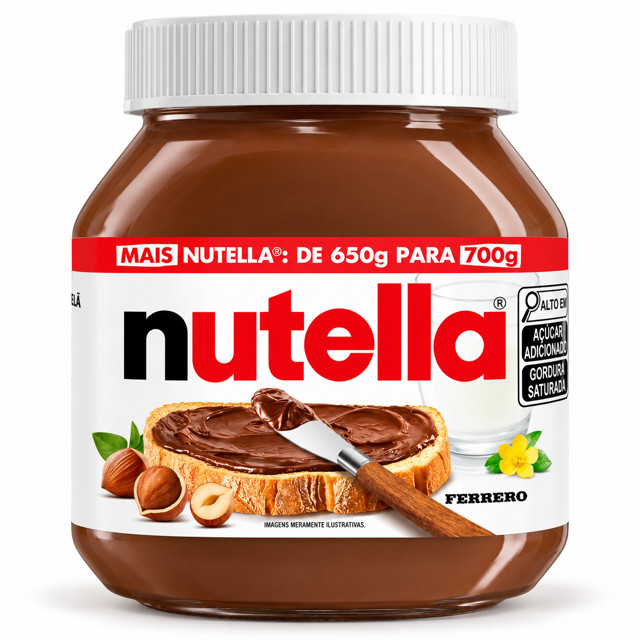 Nutella Ferrero Original Creme de Avelã com Cacau Cremoso com Cacau 700g