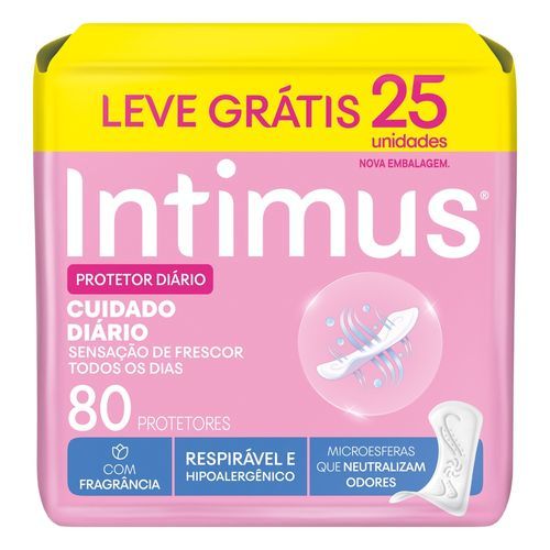 Protetor Diário Intimus® Cuidado Diário 80 Un