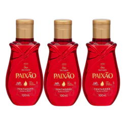 Kit Óleo Corporal Paixão Amêndoas Tentadora Ação Desodorante 100ml - 3 Unidades
