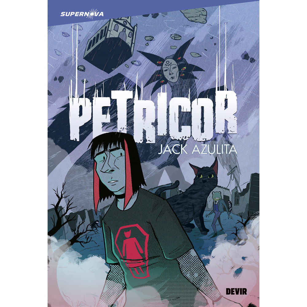 Capa do livro Comics - Petricor - por Jack Azulita - Editora Devir Livraria