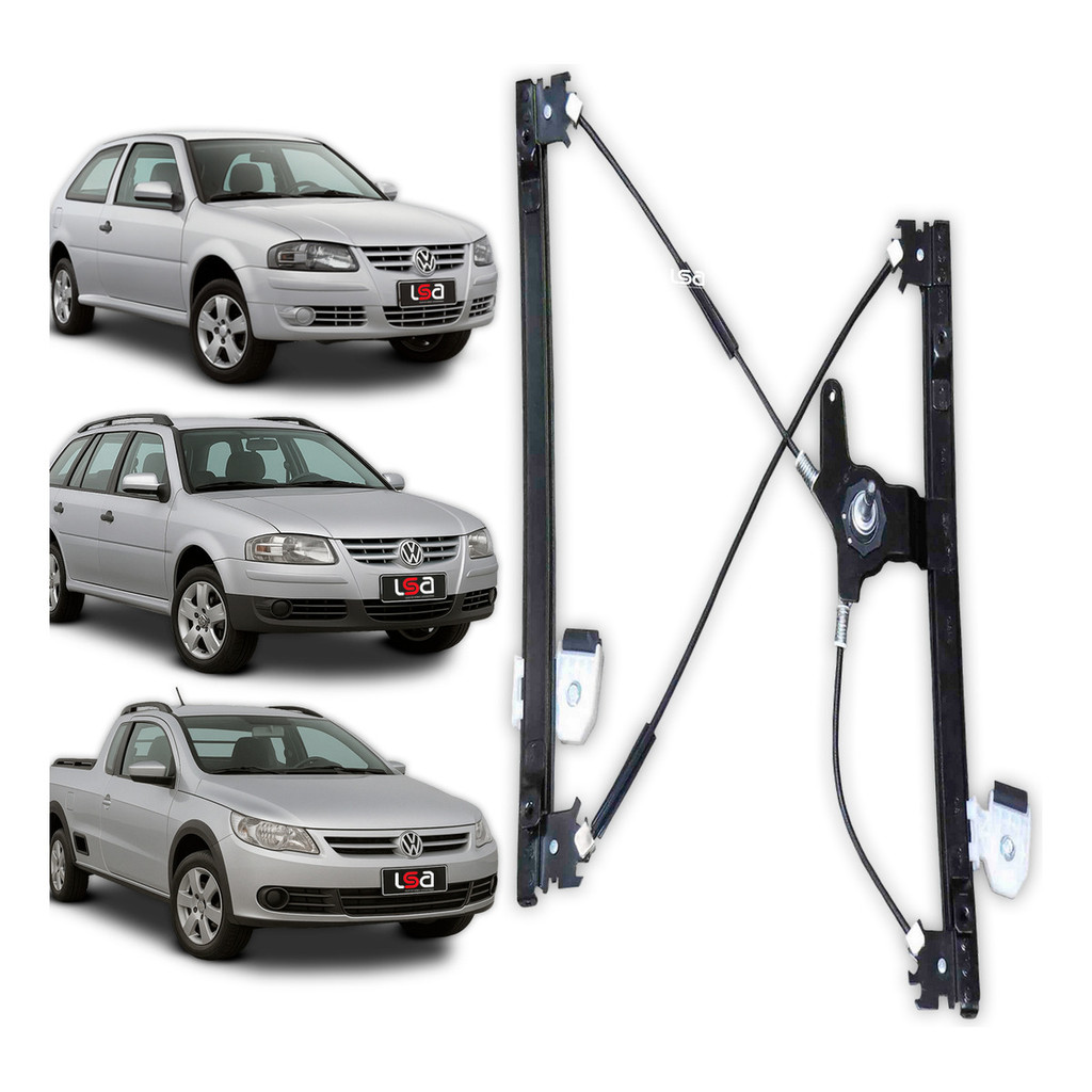 Elevador de Vidro Manual Porta Dianteira Dir Vw Gol 1998-2014 Parati 1997-1203 4P Saveiro 2P 1998-2010 Alta Qualidade em Oferta na Shopee