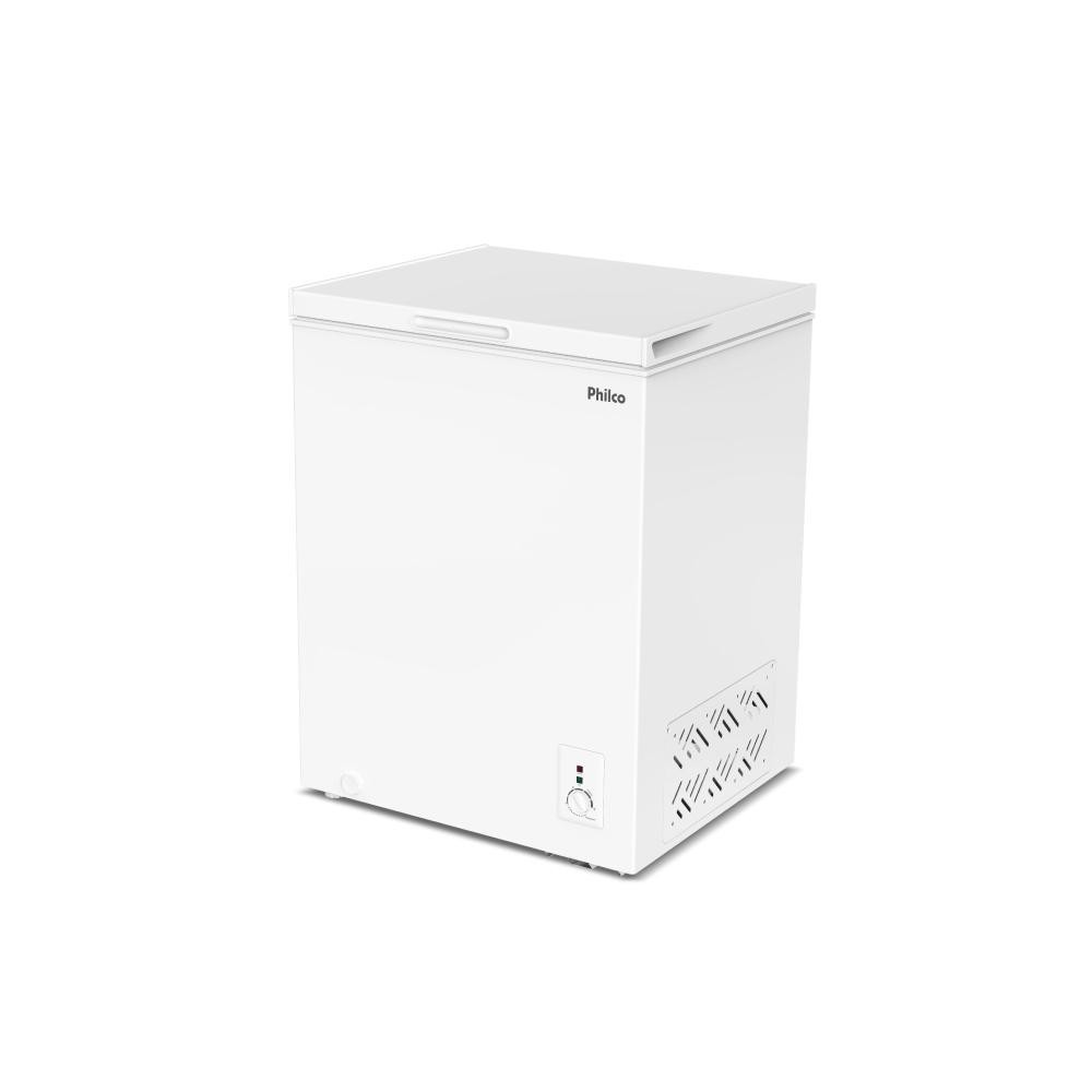 Freezer Horizontal Philco 140 litros 2 em 1 branco 220V, vista frontal