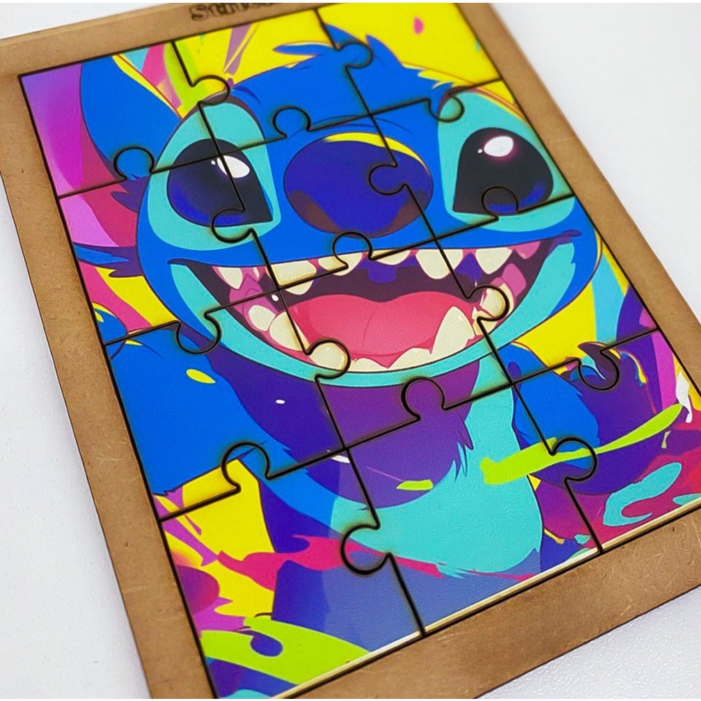 Kit Quebra-Cabeça Infantil em MDF 4 Modelos Brinquedo Educativo — imagem 2 de 2