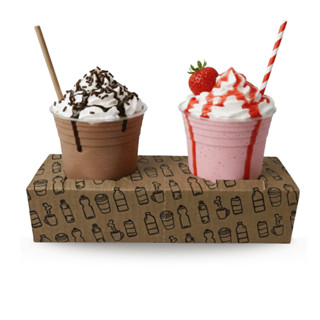 Kit 50 Unidades Porta-copos de Papelão 2 Compartimentos Para Delivery em Oferta na Shopee