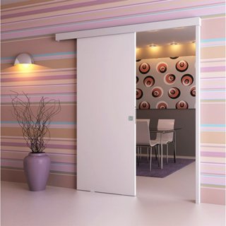 Porta de Correr de madeira Completa 210x82cm com Fechadura e Ferragens em Oferta na Shopee