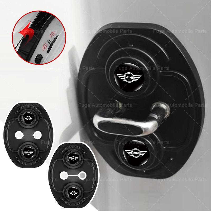 Fechadura Da Porta Do Carro Proteger Capa Almofada Amortecedora Silenciosa Para Mini Cooper Um S R50 R53 R56 R60 F55 F56