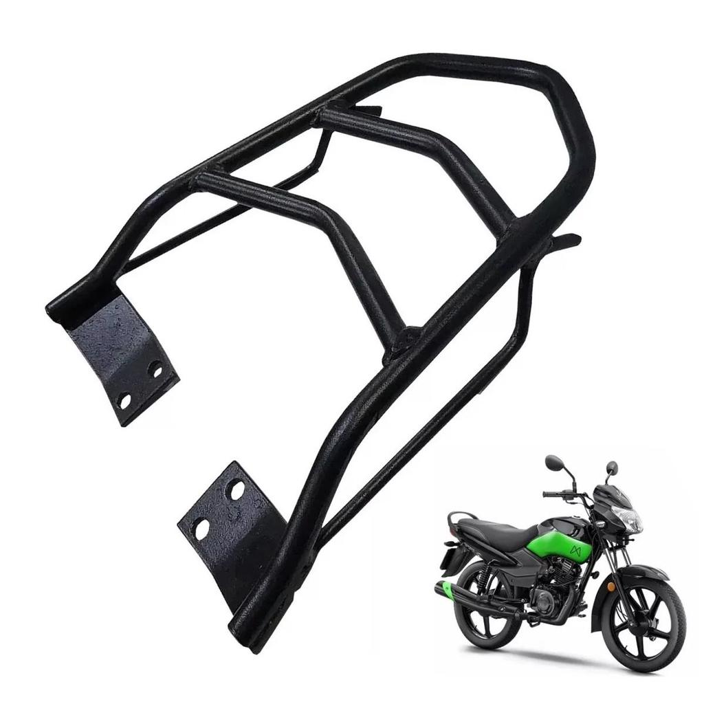 BAGAGEIRO TVS MOTTU 110 (METAL X) PRETO em Oferta na Shopee