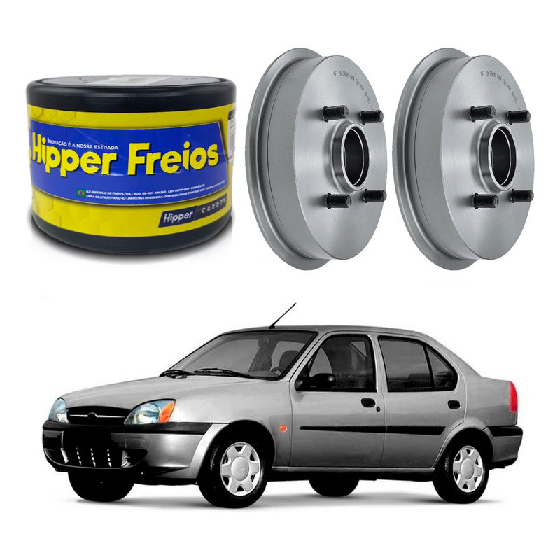 Tambor De Freio Traseiro Fiesta Street 1.0 2000 A 2002