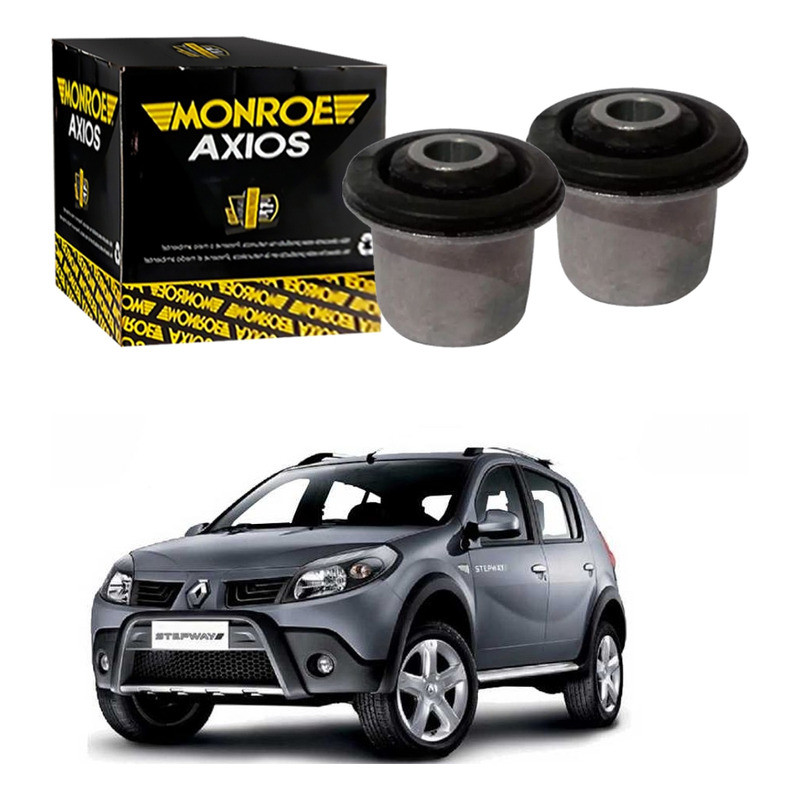 Par Bucha Bandeja Axios Sandero Stepway 1.6 2007 A 2013 em Oferta na Shopee