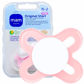 Chupeta MAM Start 0-2 Meses Recem Nascido Silicone SkinSoft Rosa C/ Estojo em Oferta na Shopee