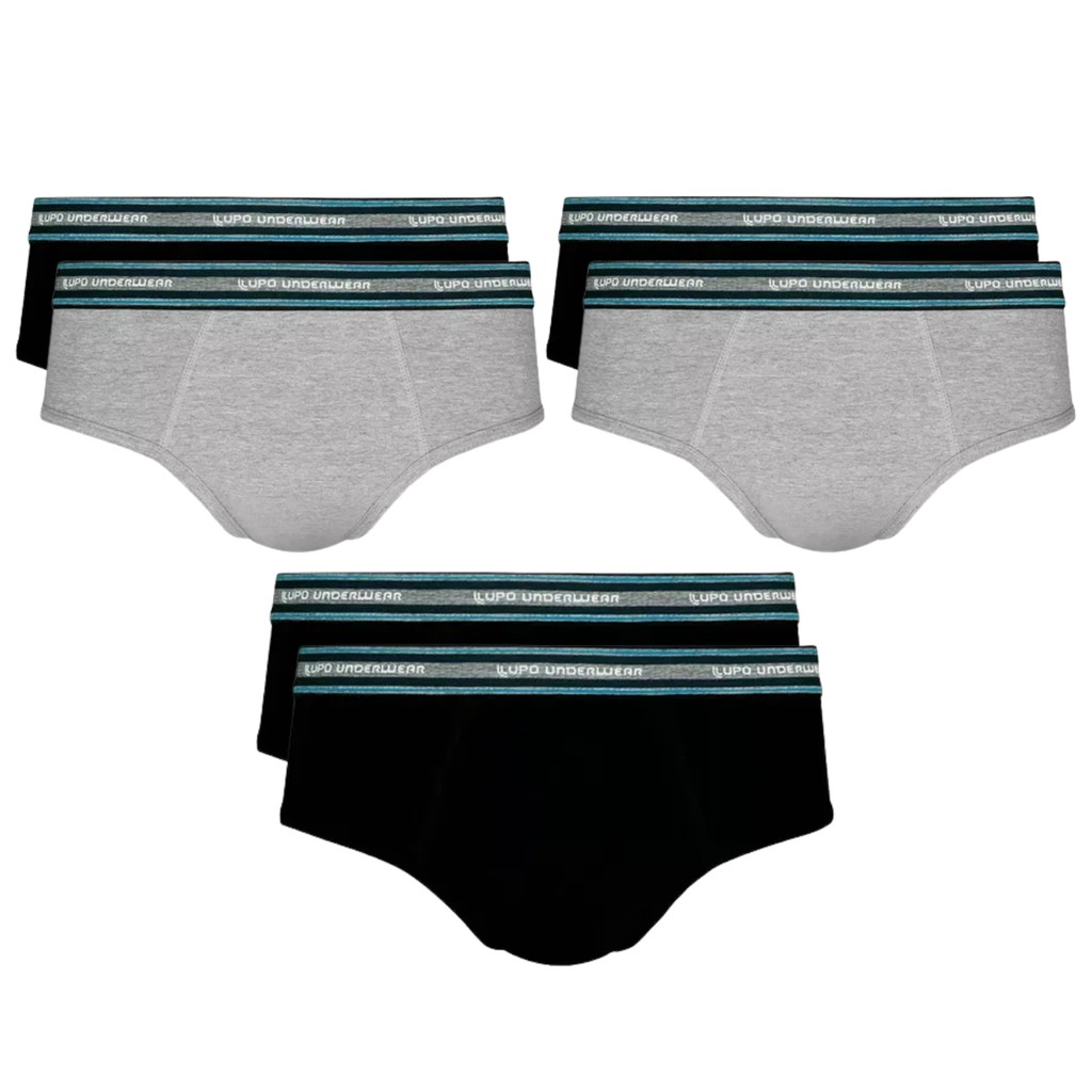 Kit 6 Cuecas Slip Algodão Cotton Conforto Original Adulto