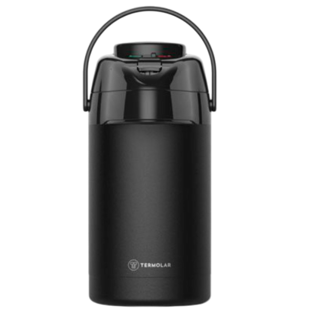 Garrafa Térmica 100% Inox Cor Preta 2,5 Litros Para Cafe Cha R-Evolution Termolar