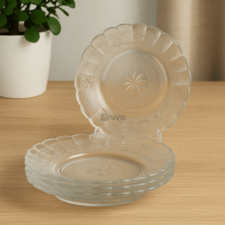 Kit Até 12 Pratos Egípcio de Vidro Reforçado 22cm Decorado – Mesa Posta com Estilo e Durabilidade em Oferta na Shopee