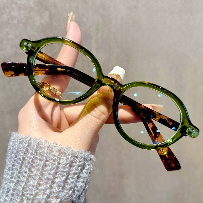 (+ 0 ~ + 400) Óculos Para Presbiopia , De Armação oval Da Moda Leitura Masculina E Feminina , Usados Visão Turva Em Uma