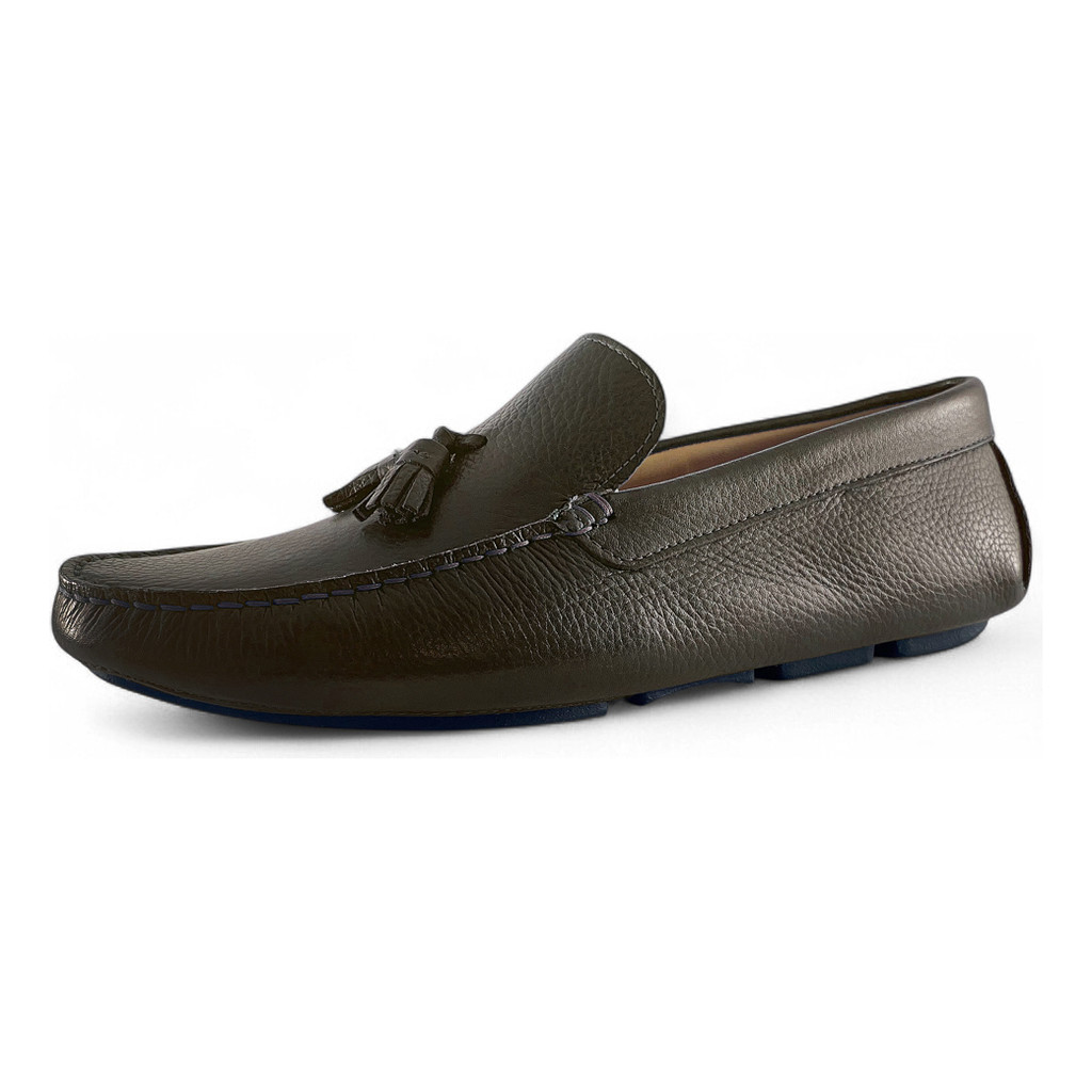 Mocassim Drive Masculino Em Couro Floater Forrado Couro Moda