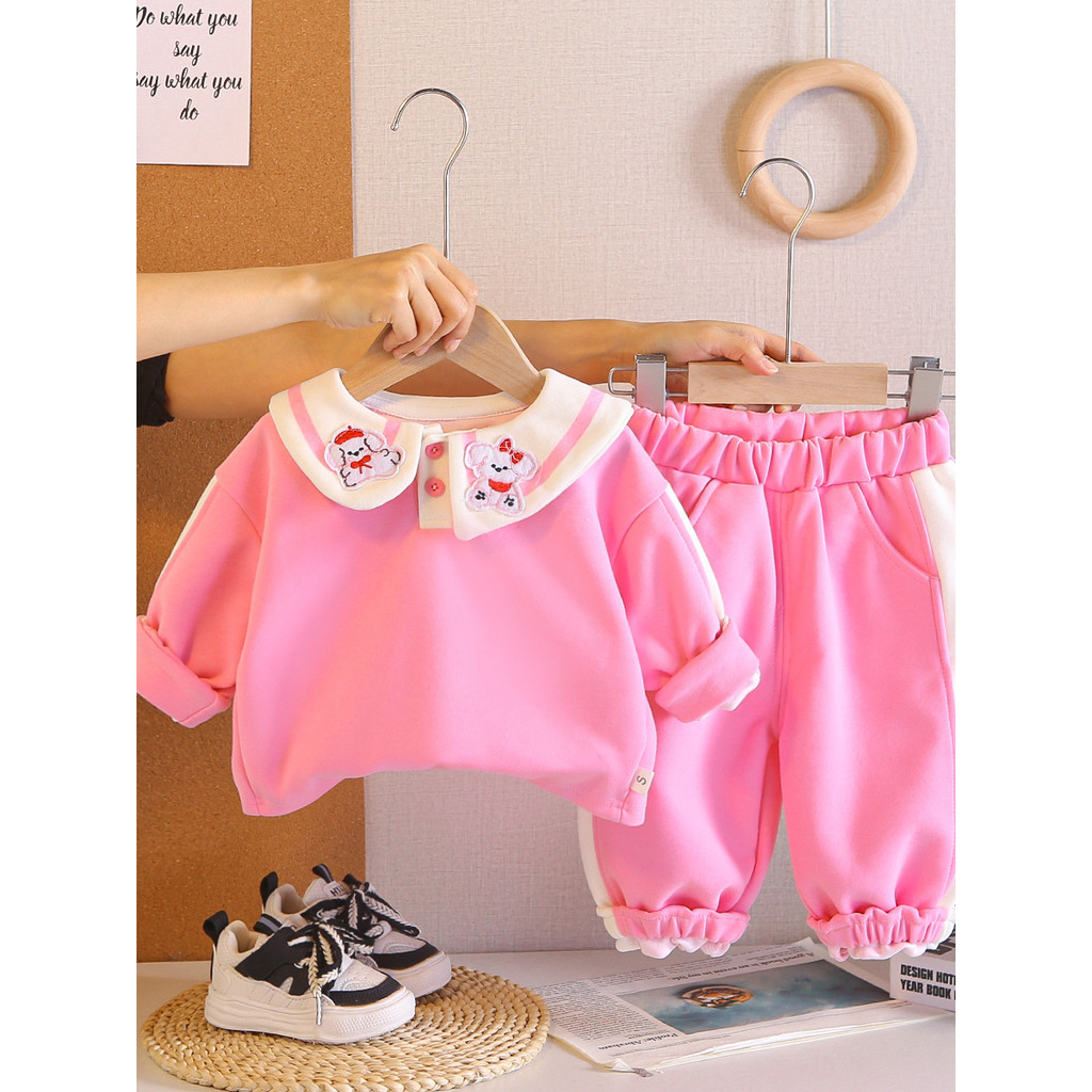 Meninas roupas de primavera bebê roupas da moda versão coreana na moda