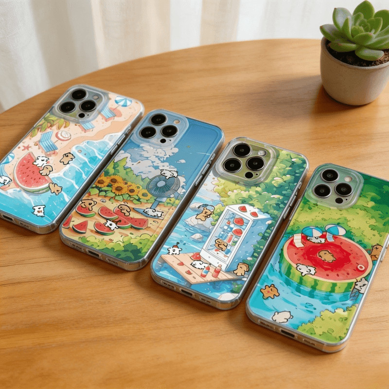 Capa Para Samsung Galaxy A57 A16 A06 A07 A35 A33 A32 A55 A15 A25 A05 A05S A54 A24 A34 A52 A52S A56 A36 Linha De Cachorro