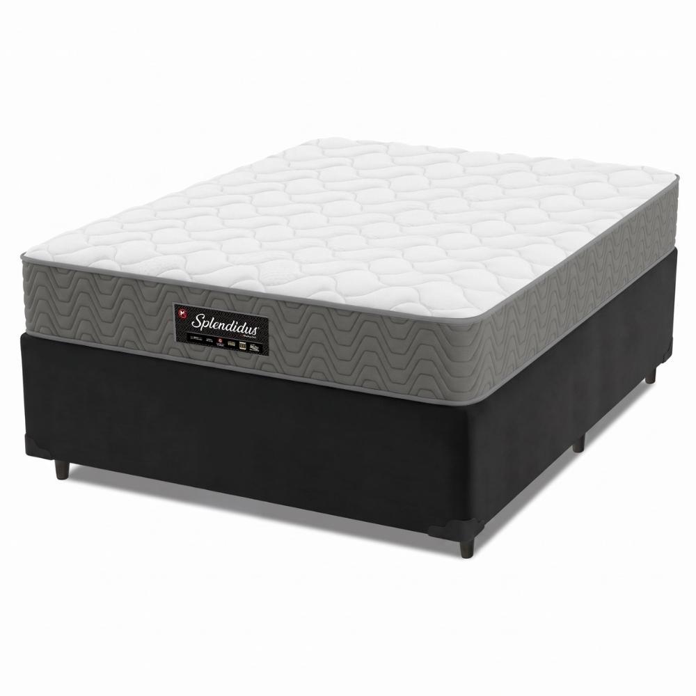 Cama Box Desmontável Colchão Queen Molas Ensacadas Splendido 158x198x62cm Munhoz