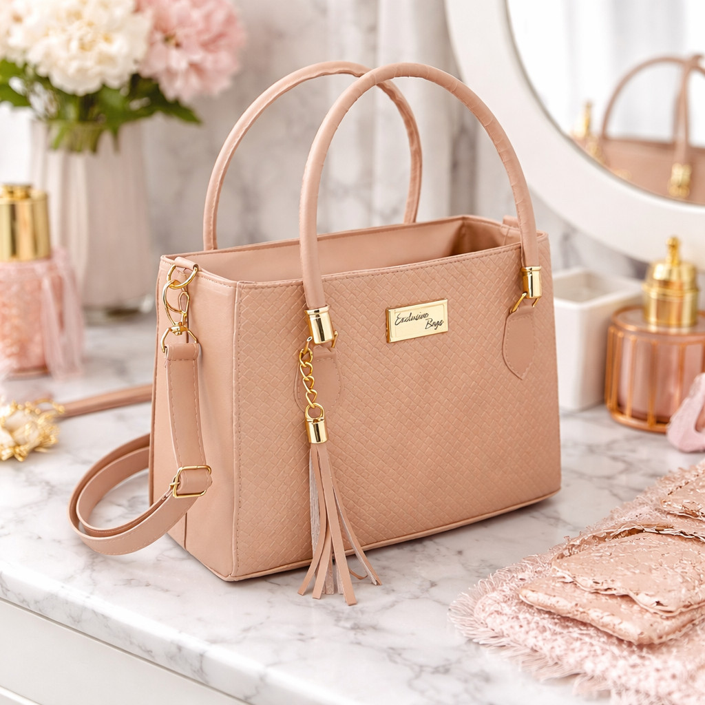 Bolsa Feminina Tote Média De Mão Com Alça Removível de Ombro