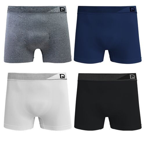 DelRio Kit 4 Cuecas Boxer sem Costura Sortido