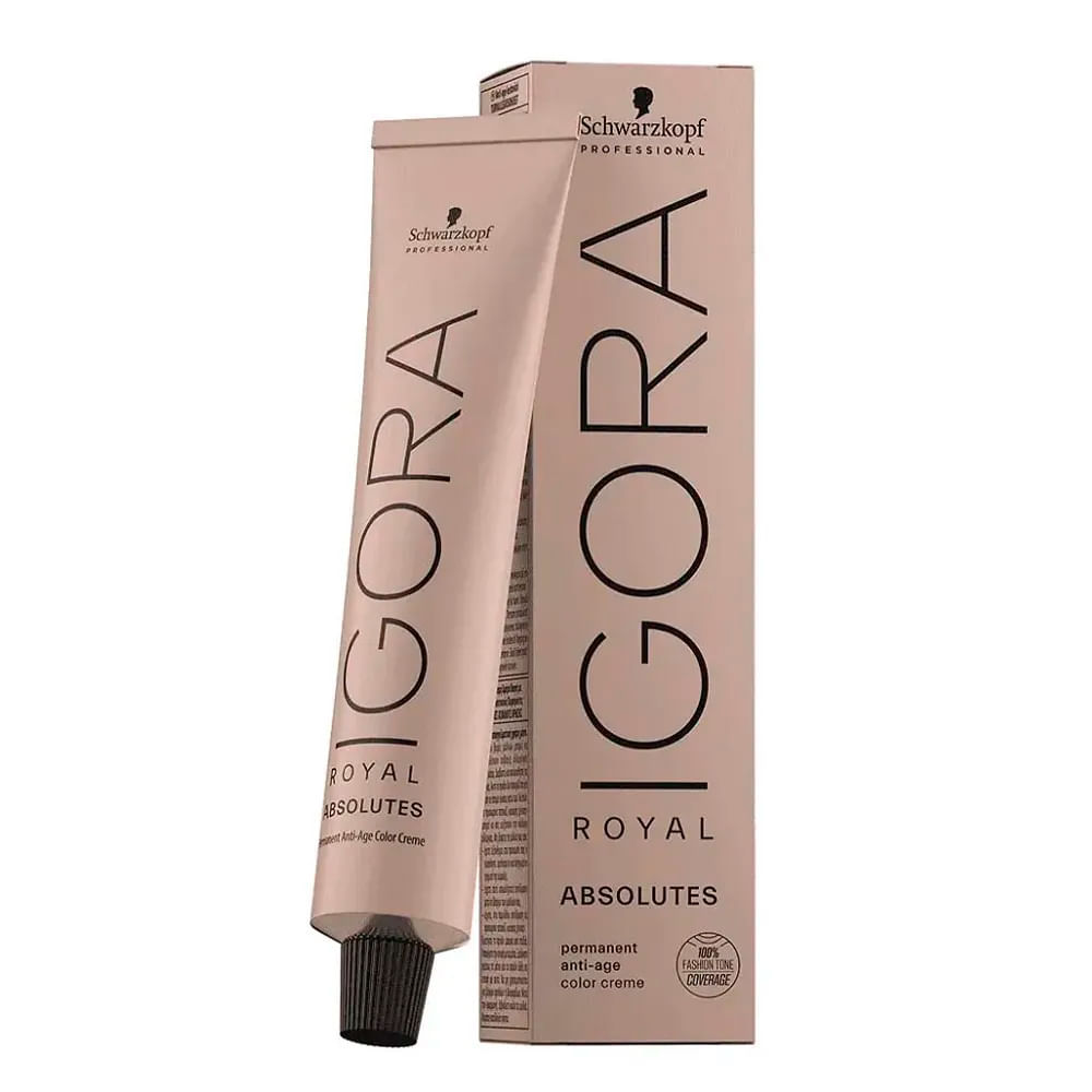 Tinta Profissional Igora Absolutes Louro Médio Marrom 7.60