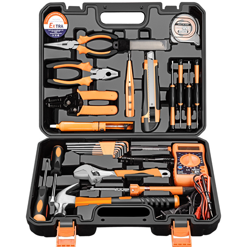 Conjunto de ferramentas de hardware doméstico caixa de ferramentas de combinação com conjunto de ferramentas de presente