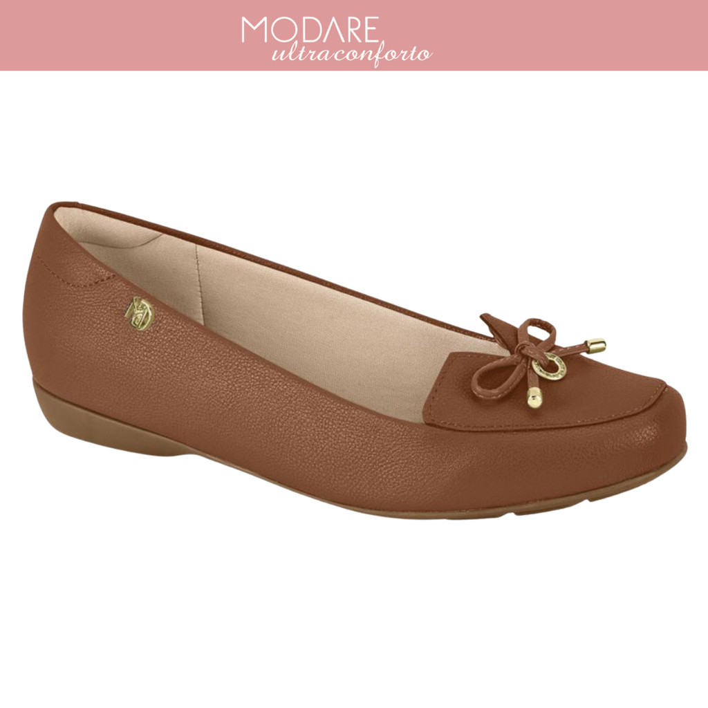 Sapato Mocassim Feminino Modare Ultraconforto Laço Casual Original
