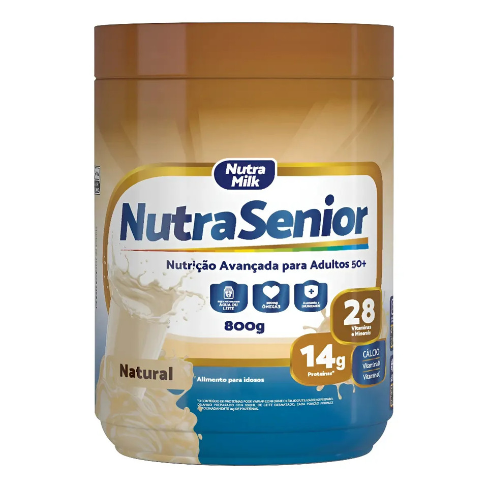 Nutra Senior Adulto 50+ 800g  Vitaminas E Minerais  Natural