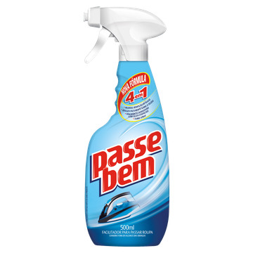 Facilitador Spray de Passar Roupas Passe Bem 4 em 1