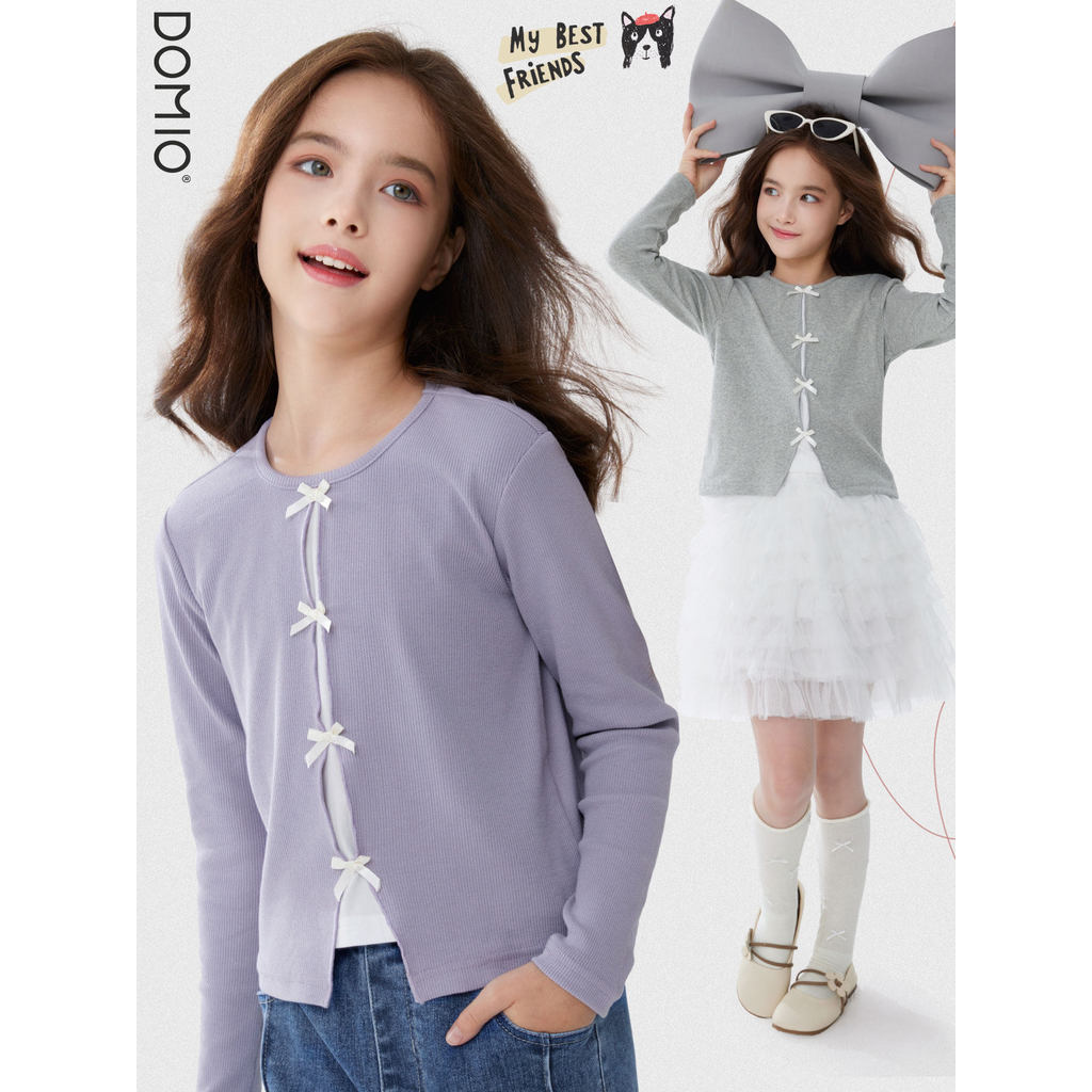Meninas camisetas para meninas 2026 primavera novo estilo ocidental crianças de manga comprida grandes crianças casuais 
