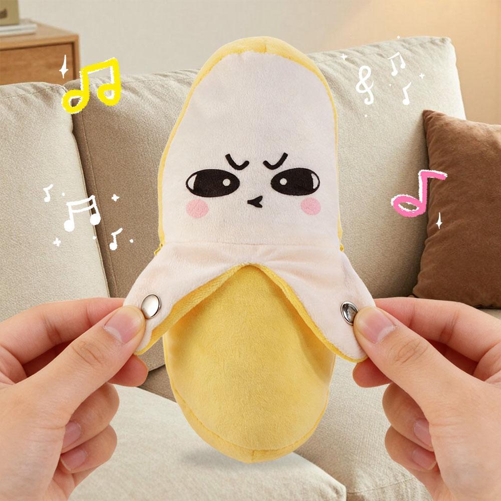  Metrônomo De Indução De Frutas , Brinquedo De Pelúcia De Banana Fofo E Macio , Boneca Sensorial , Ritmo Musical