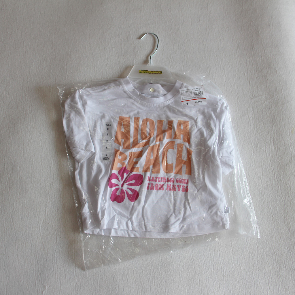 Comércio exterior americano único meninas médio grande crianças camiseta de algodão curto 8-14 anos de idade