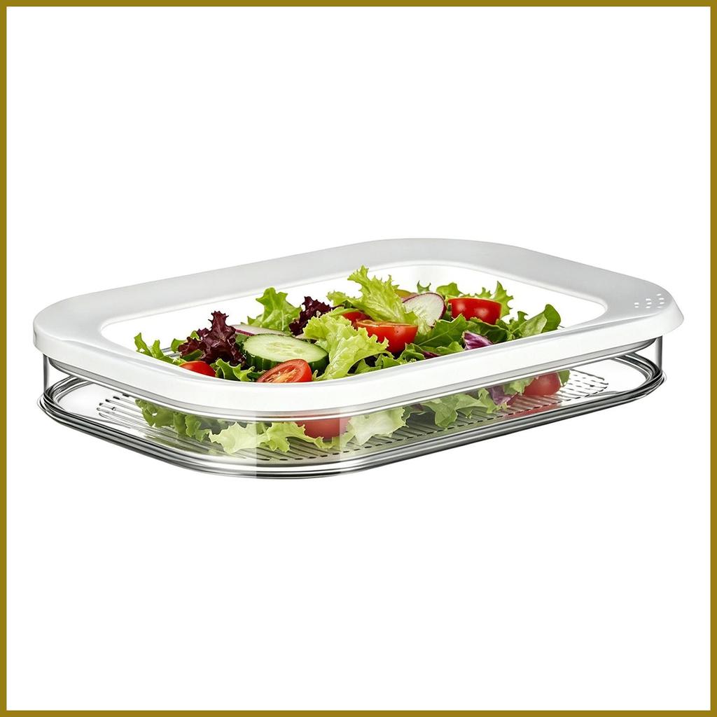 Recipientes De Alimentos Transparente Hermético Reutilizável Organizador Bacon Recipiente De Carne Para Geladeira Queijo