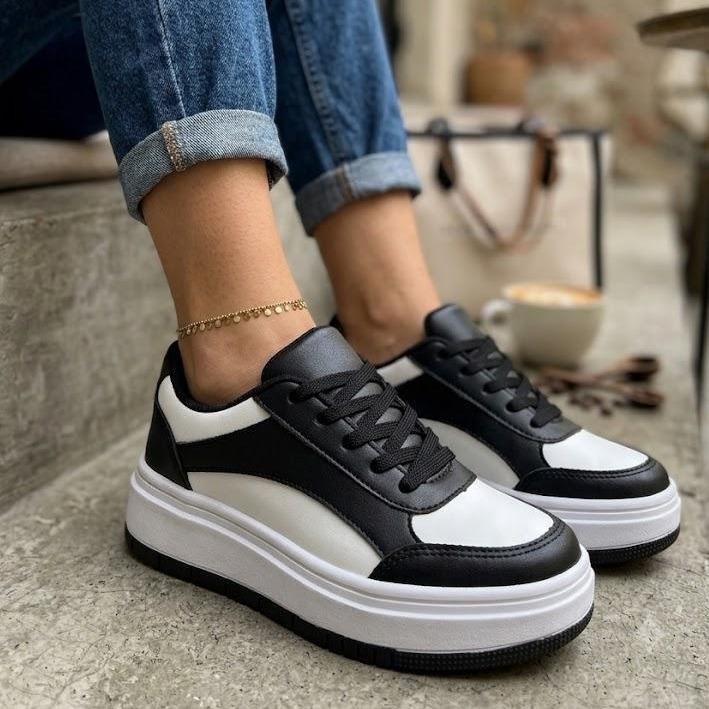 Tênis Feminino Casual Moda Blogueira Plataforma Confortável Anatômico Ortopédico 34-39