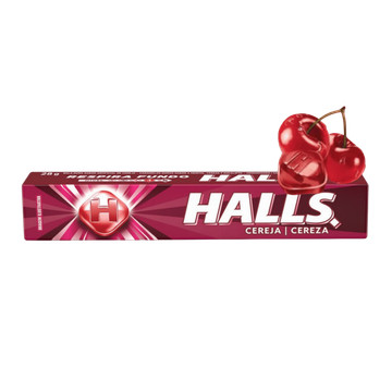 Halls Bala sabor cereja 28g