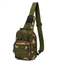 Mochila Tática Transversal Impermeável Militar MOLLE Bolsa Peito Ombro Camping Trilha Unissex