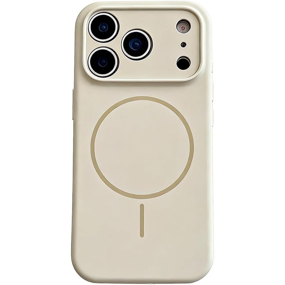Capa de Silicone Luxuosa em Cores Sólidas para Proteção de Lentes, Compatível com Carregamento Sem Fio Magsafe para iPho