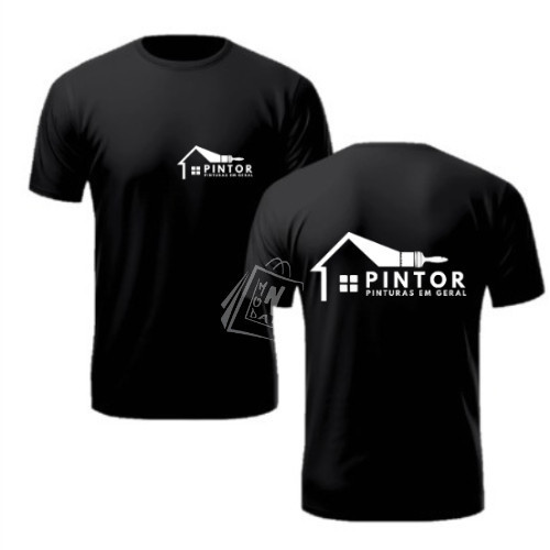 Camiseta Pintor Trabalho Uniforme Camisa Profissional Autônomo Serviço Algodão Marca Propria