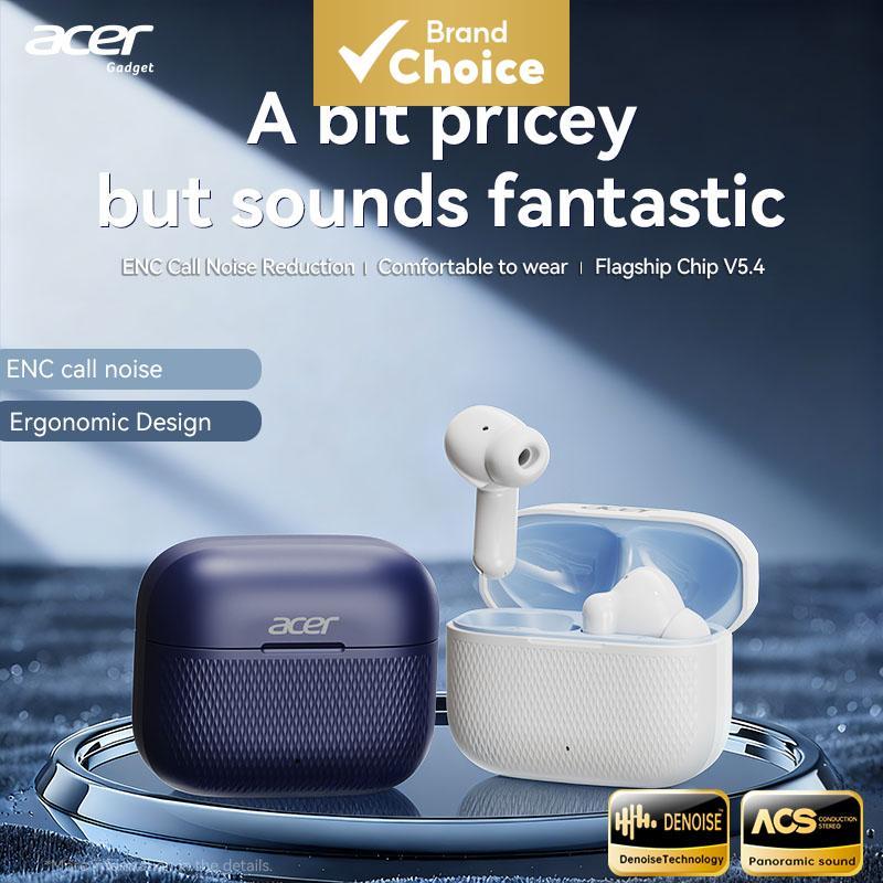 Fones de Ouvido Sem Fio Acer OHR636, Cancelamento de Ruído Ativo (ANC), Fones Bluetooth com Microfone, TWS, Som HiFi,