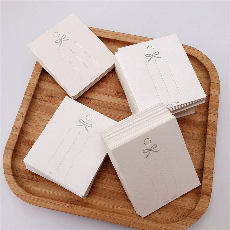 100 folhas 6*7 acessórios para o cabelo cartão de papel adulto crianças acessórios para o cabelo cartão de papel arco Ha