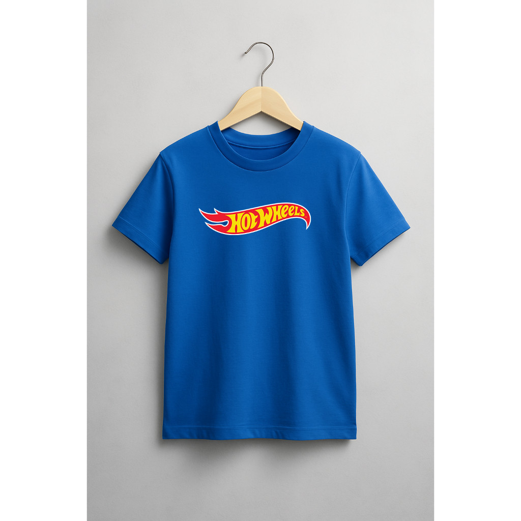 Camiseta Infantil Camisa Menino Unisex Personagens 100% Algodão Estampada HOTWHEELS HOT WHEELS