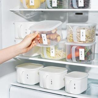 Caixa de armazenamento de alimentos domésticos com tampa Geladeira Caixa de manutenção fresca Cozinha com alça Caixa de 