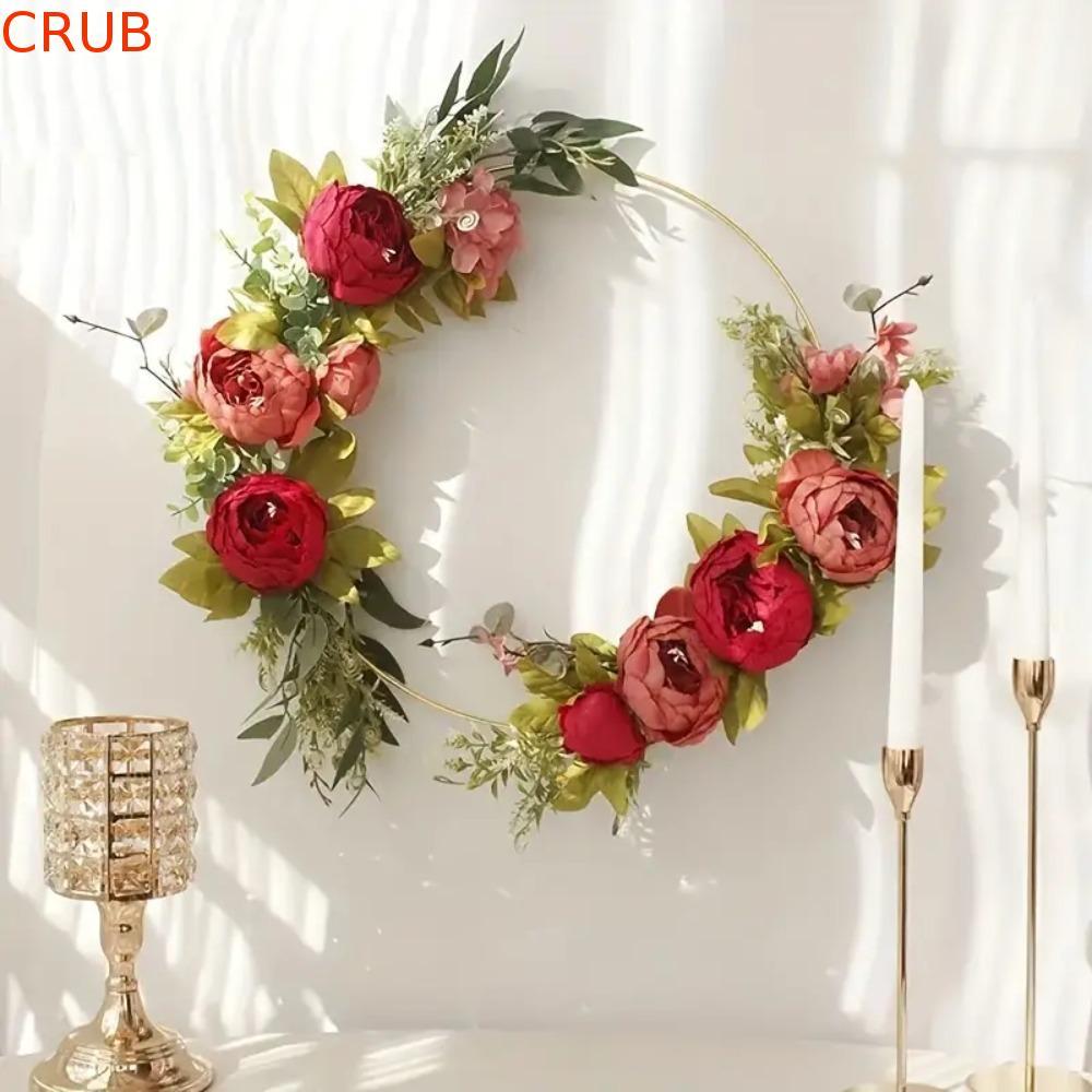 Aros De Flores De Metal Dourado , Anéis Redondos Vintage De 10-50cm , Decoração DIY , Suporte De Base De Ferro , Argola
