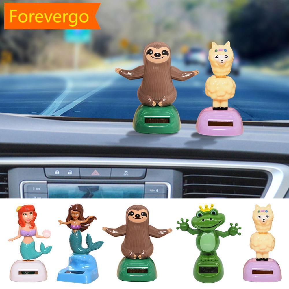 forevergo Ornamento De Carro Boneca De Balanço Acessórios Interiores De Automóveis Brinquedo De Energia Solar Balançando
