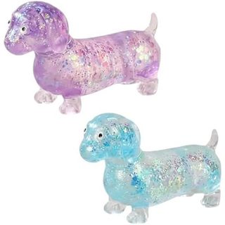 Conjunto de 2 peças de terno macio Dachshund, cachorro macio, corpo estendido, textura de recuperação lenta, adequado pa