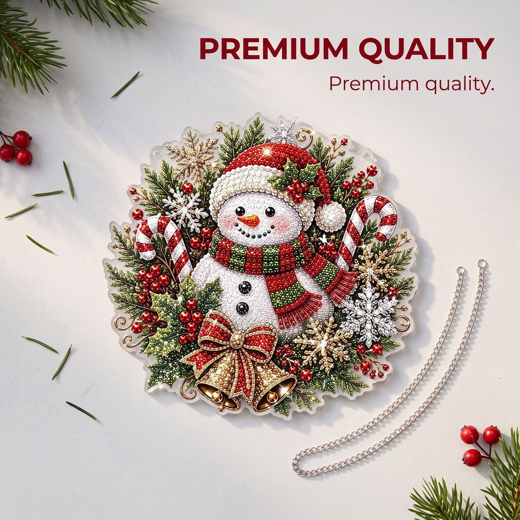 Kit De Suspensão De Arte Diamante Halloween Natal , Artesanato De Parede De Strass 5D Com Contas De Lona De Moldura , De