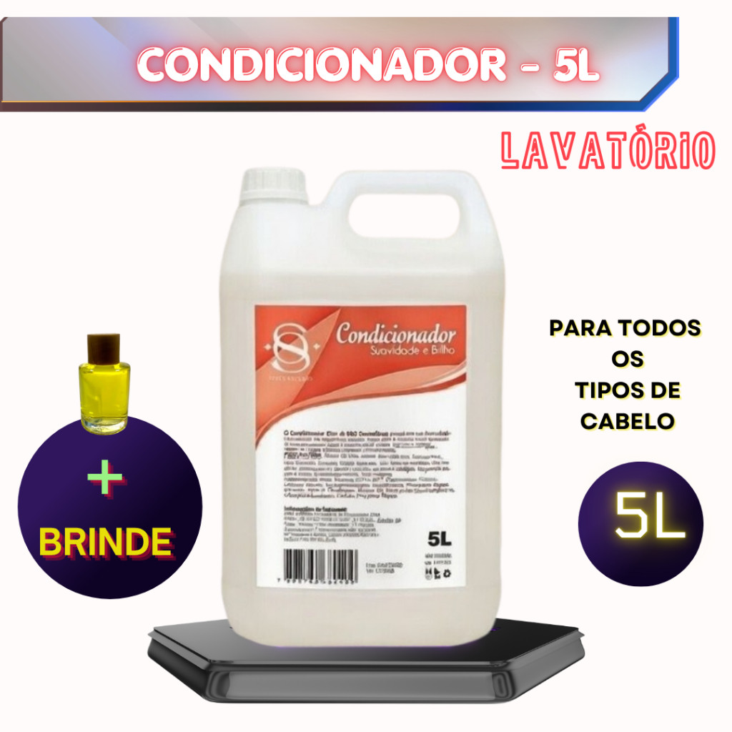 CONDICIONADOR HIDRATANTE - GALÃO 5L + BRINDE! – S&O PROFESSIONAL