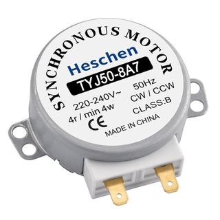 Motor Síncrono Heschen TYJ50-8A7 220-240VAC 4R/Min CW/CCW 50Hz para Mesa Giratória de Micro-ondas