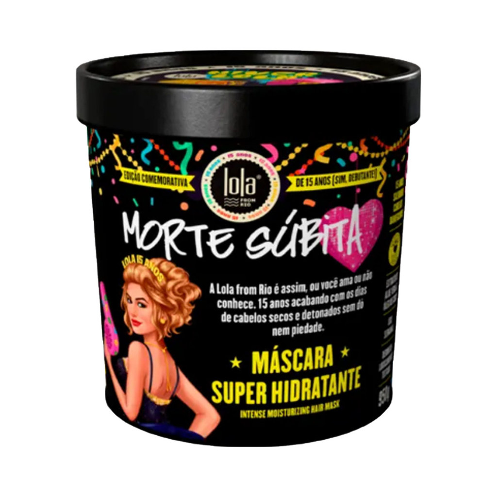 Mascara de Super Hidrataçao Lola Cosmetics Morte Subita 15 Anos 950g